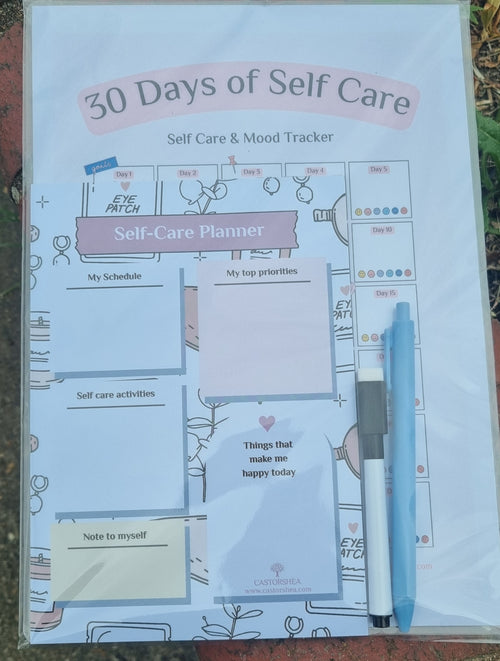 Castorshea 30 day self care mood tracker and planner  image 0